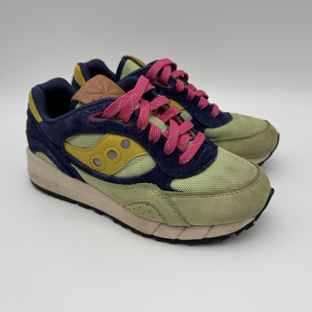 Saucony Shadow 6000 Running Size 4 Mint Green Purple S70741-1